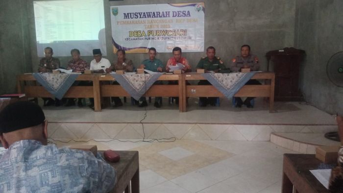 MUSYAWARAH DESA  PEMBAHASAN RANCANGAN RKP DESA PURWOSARI